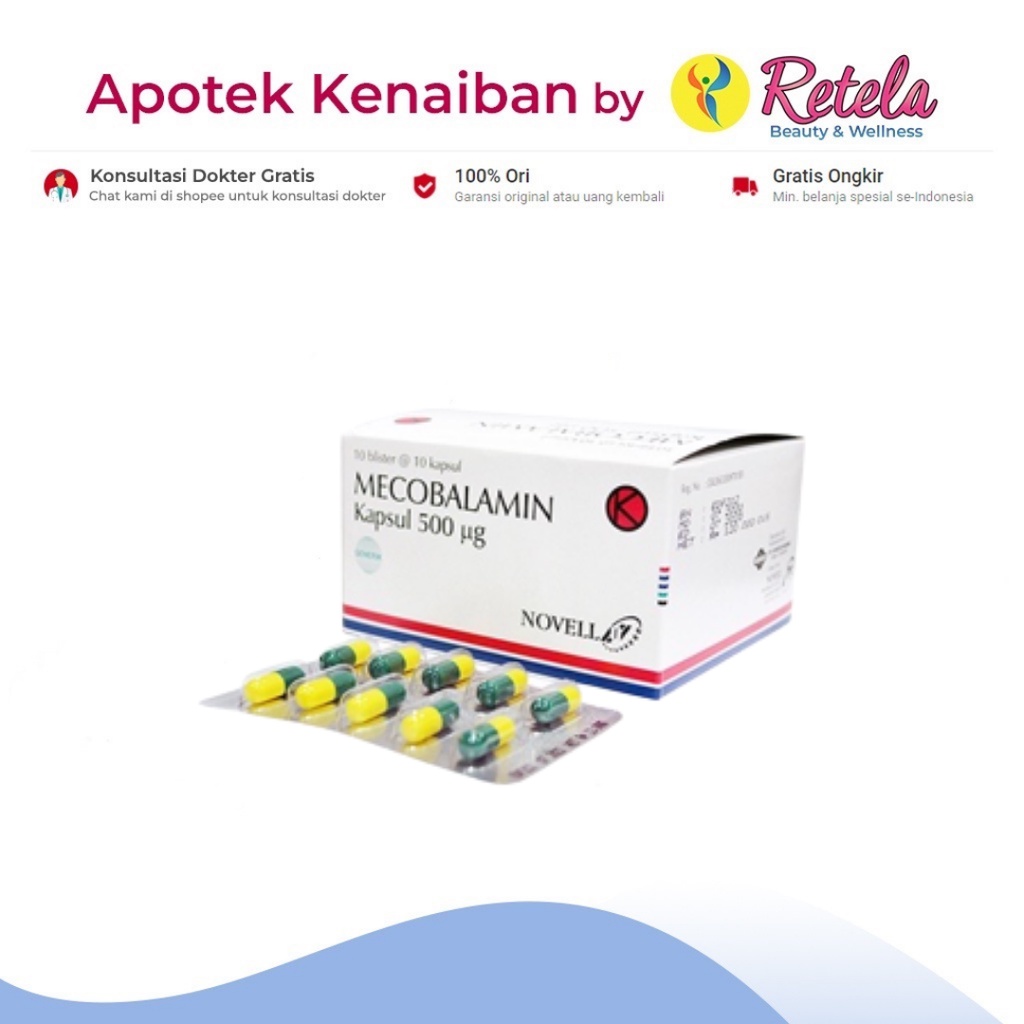 Jual Mecobalamin Mg Strip Capsul Novell Shopee Indonesia