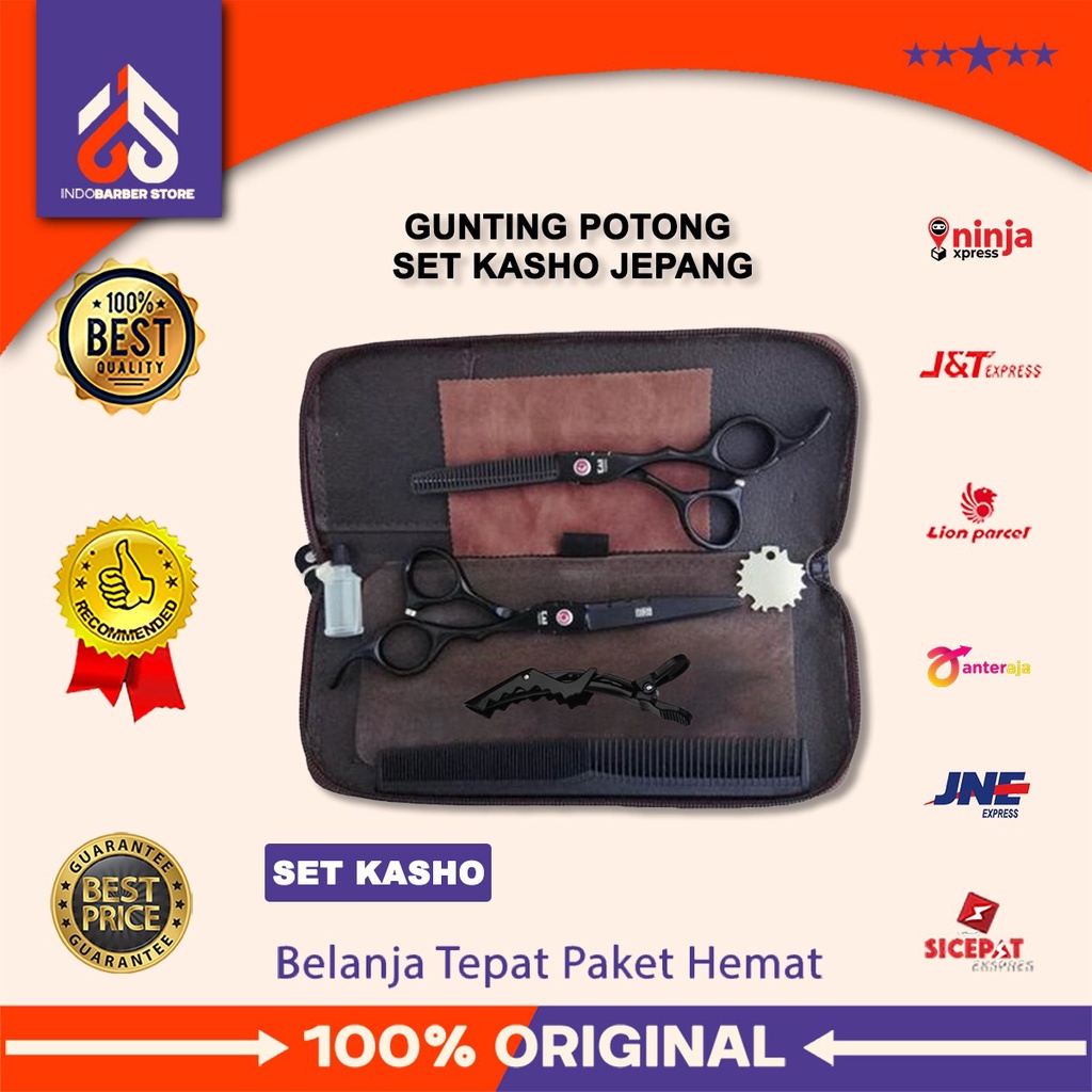 Jual Gunting Set Rambut Kasho Japan Alat Potong Rambut Salon Barbershop