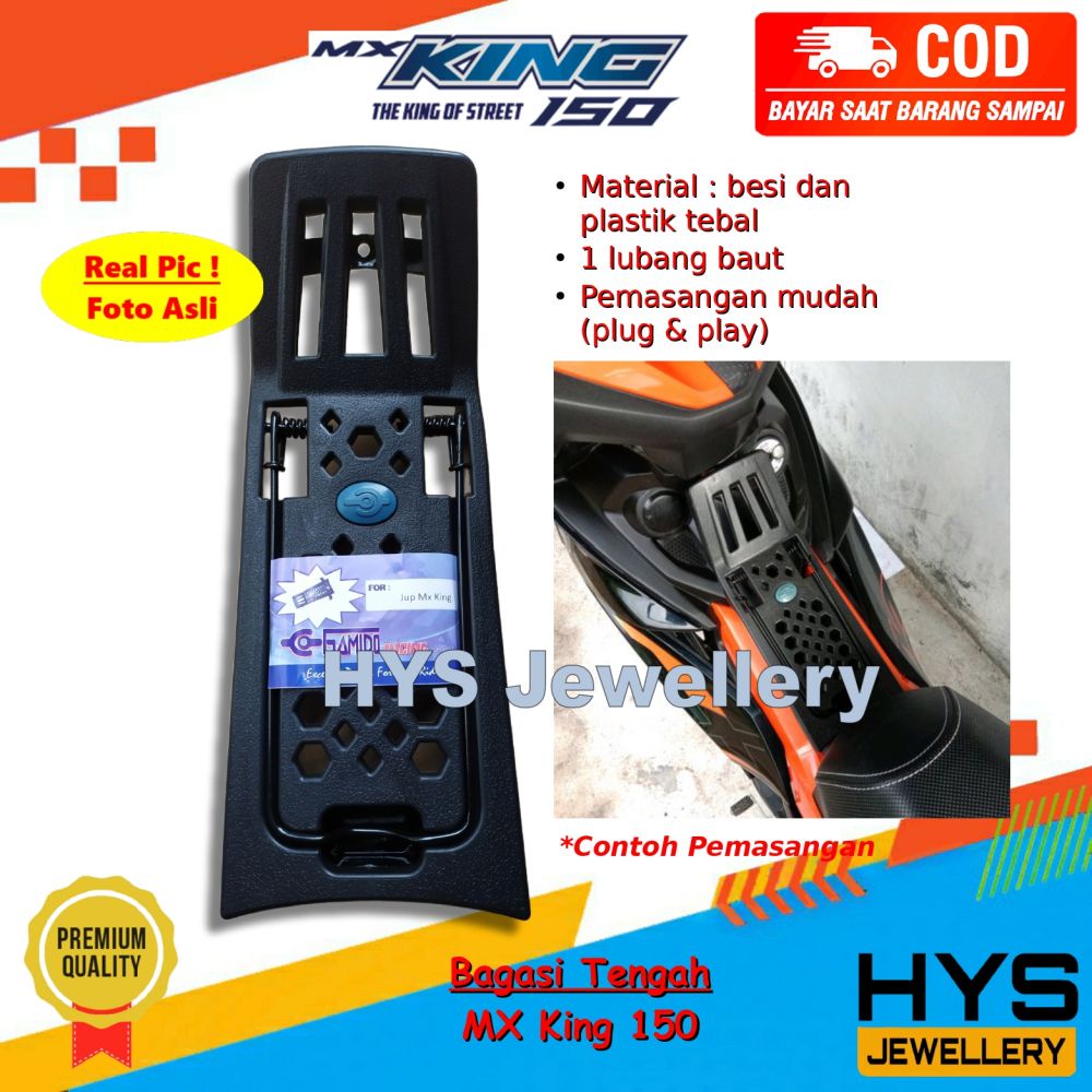 Jual COD Bagasi Jepit Tengah Jupiter MX King 150 Penjepit Dan