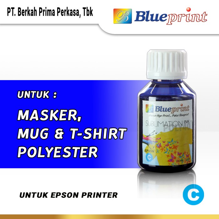 Jual Tinta Sublim Epson BLUEPRINT Refill For Printer Epson 100 ML 6