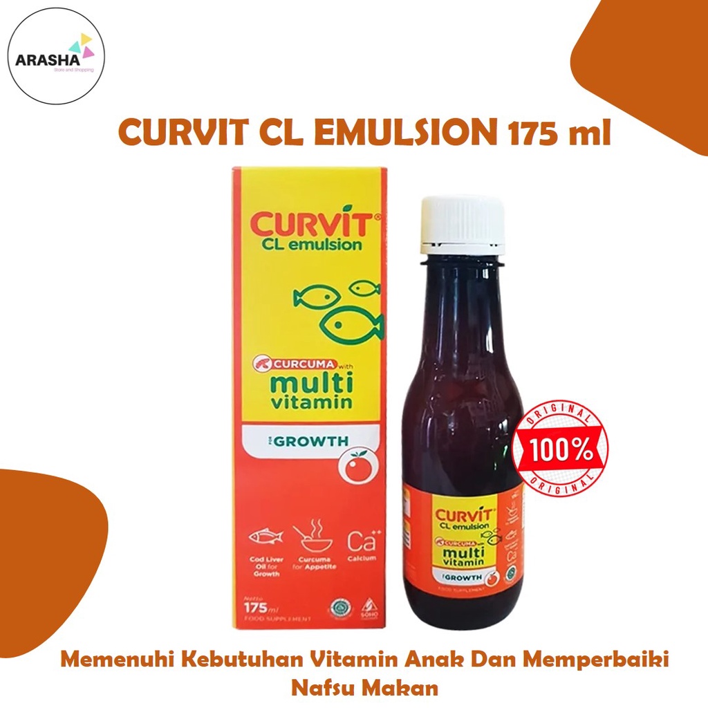 Jual Curvit Cl Emulsion Sirup Ml Suplemen Vitamin Penambah Nafsu