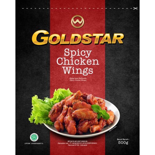 Jual GOLDSTAR SPICY WINGS 500gr Shopee Indonesia