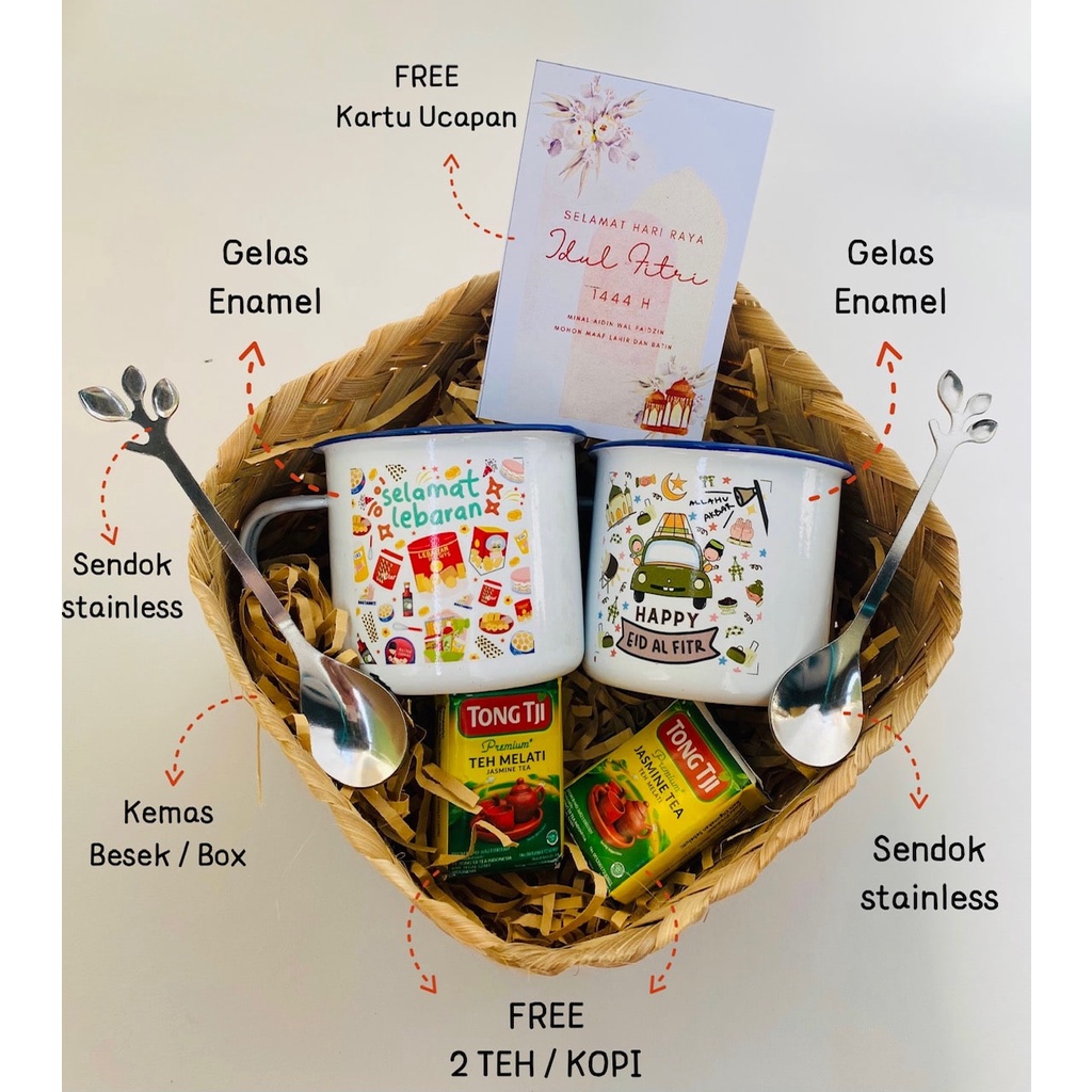 Jual Mug Gelas Enamel Custom Hampers Wisuda Perpisahan Bisa Satuan