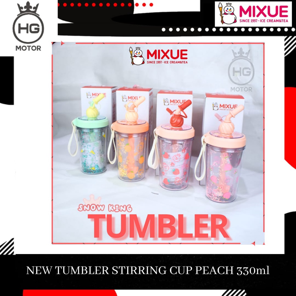 Jual NEW Botol Minum MIXUE Warna Tumbler Tempat Minum Fruit Stirring