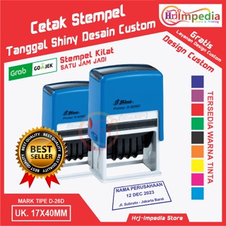 Jual Cetak Stempel Tanggal Desain Custom Cetak Stempel Shiny Otomatis