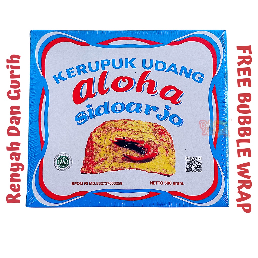 Jual Kerupuk Udang Mentah ALOHA EXTRA Kualitas Super 500g Shopee