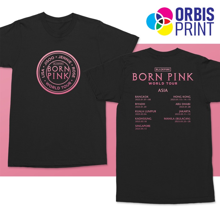 Jual Kaos Blackpink Born Pink World Tour Lisa Jisoo Jennie Rose