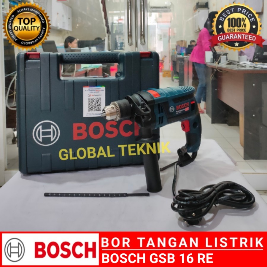 Jual Bosch Mesin Bor Tangan Tembok GSB 16 RE 16 MM Impact Drill 750