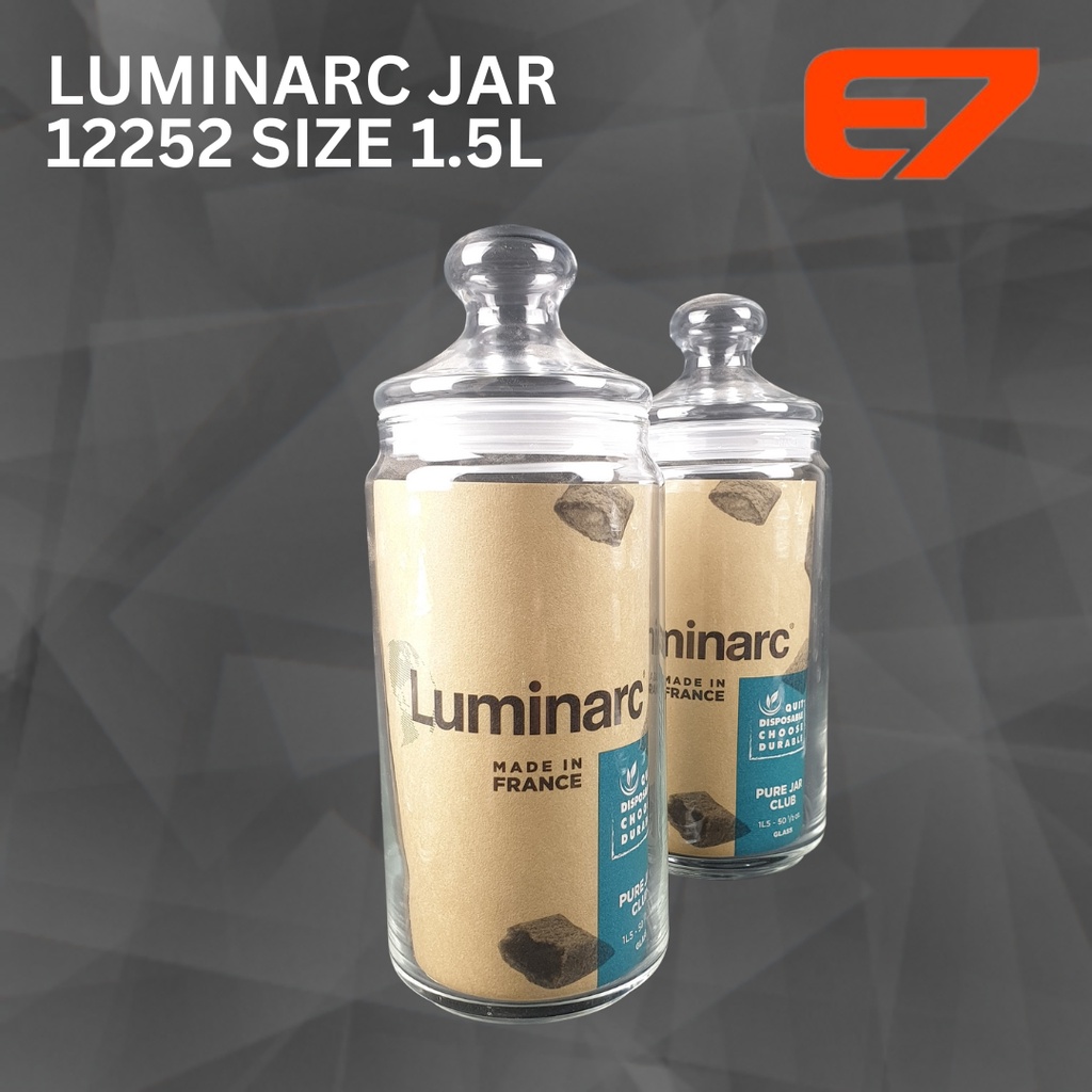 Jual Luminarc Toples Kaca Botol Jar Beling D10cm T26cm 1500ml Shopee