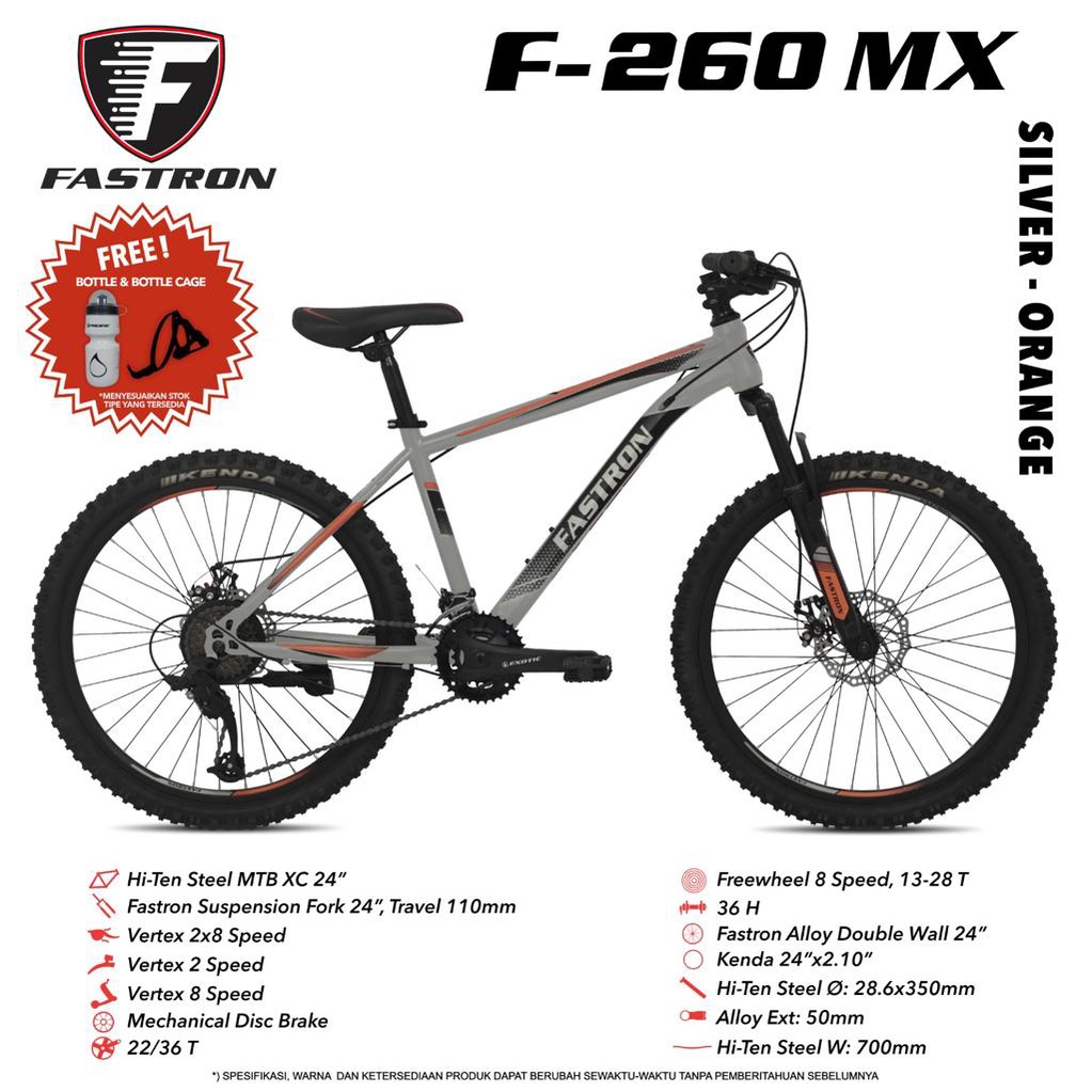 Jual Sepeda Gunung Mtb Fastron F Mx Inch X Speed Shopee Indonesia