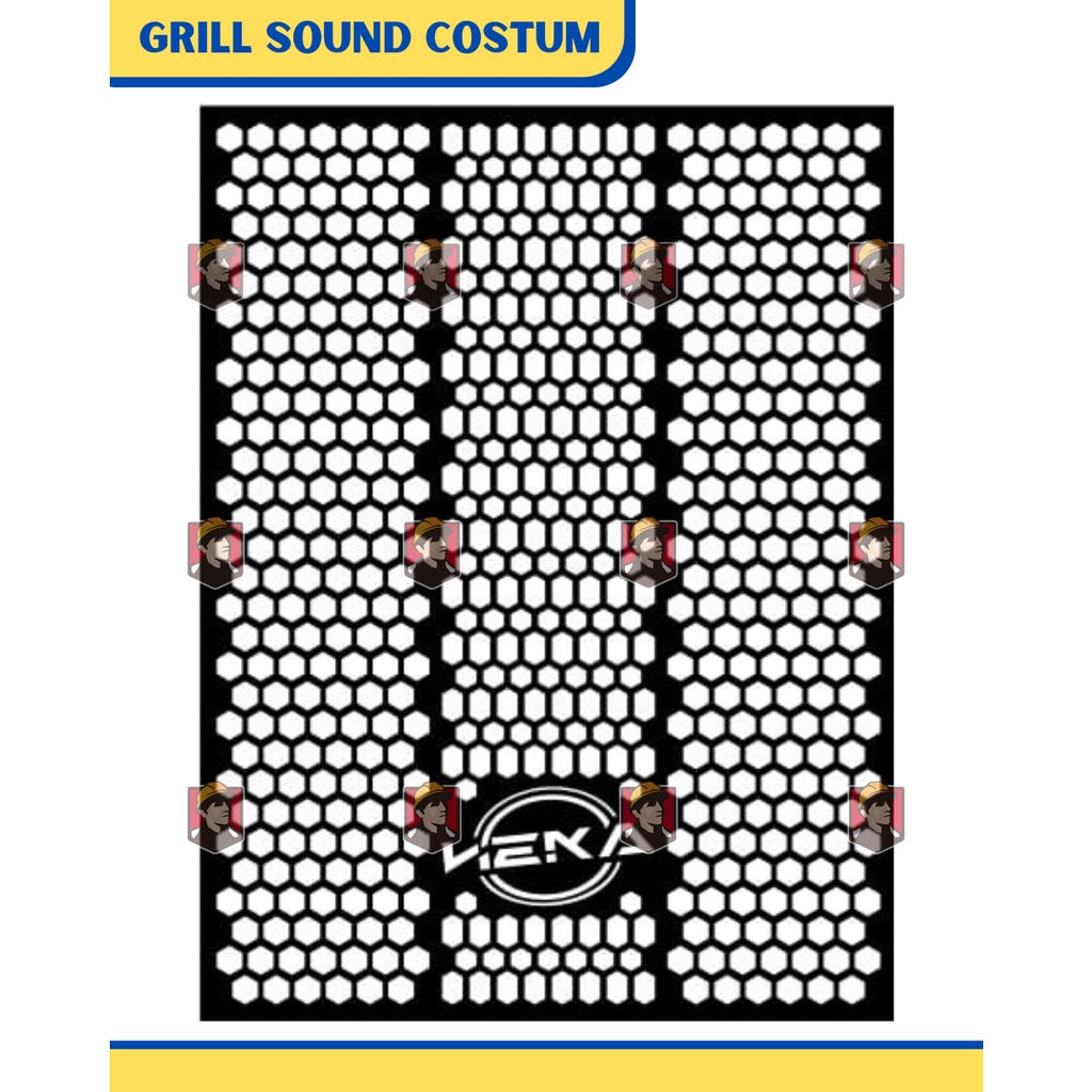 Jual Grill Sound Costum Ukuran Bebas Desain Tutup Ram Speaker