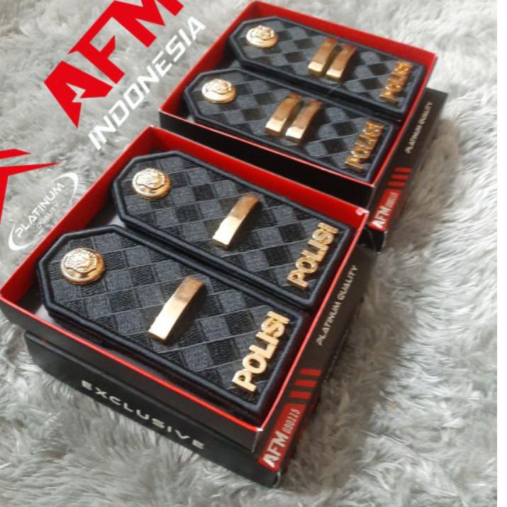 Jual Ahy Pangkat Pdu Ipda Iptu Akp Lis Merah Dan Hitam Shopee