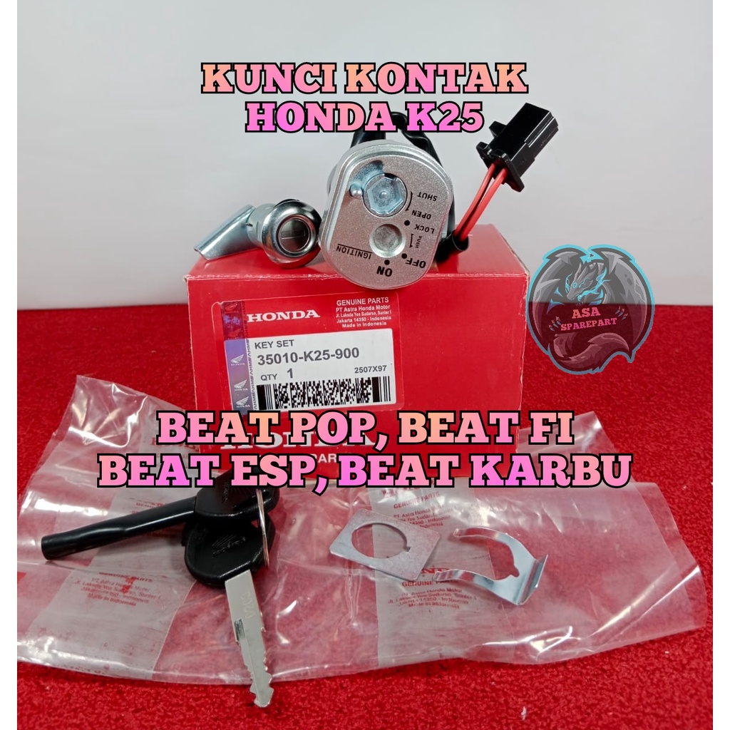 Jual Kunci Kontak Asli Original Honda Ahm K Untuk Motor Beat Fi