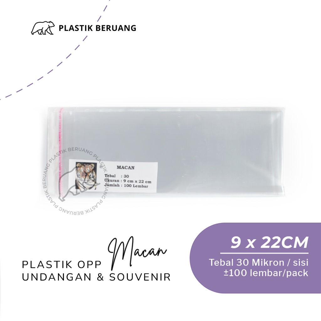 Jual Plastik Opp Macan X Tebal Micron Perekat Lem Plastik