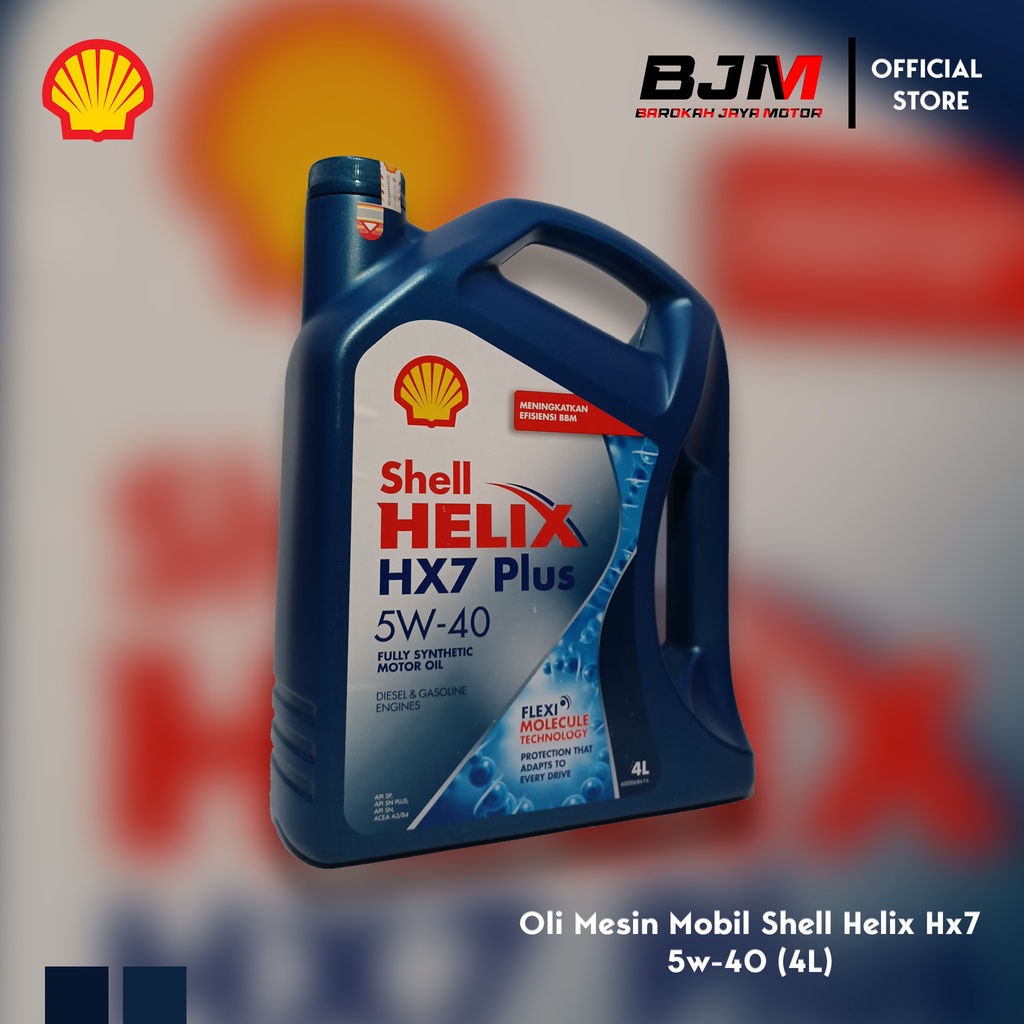 Jual Oli Mesin Shell Helix HX7 PLUS SAE 5W 40 4 Liter Bensin Galon HX 7