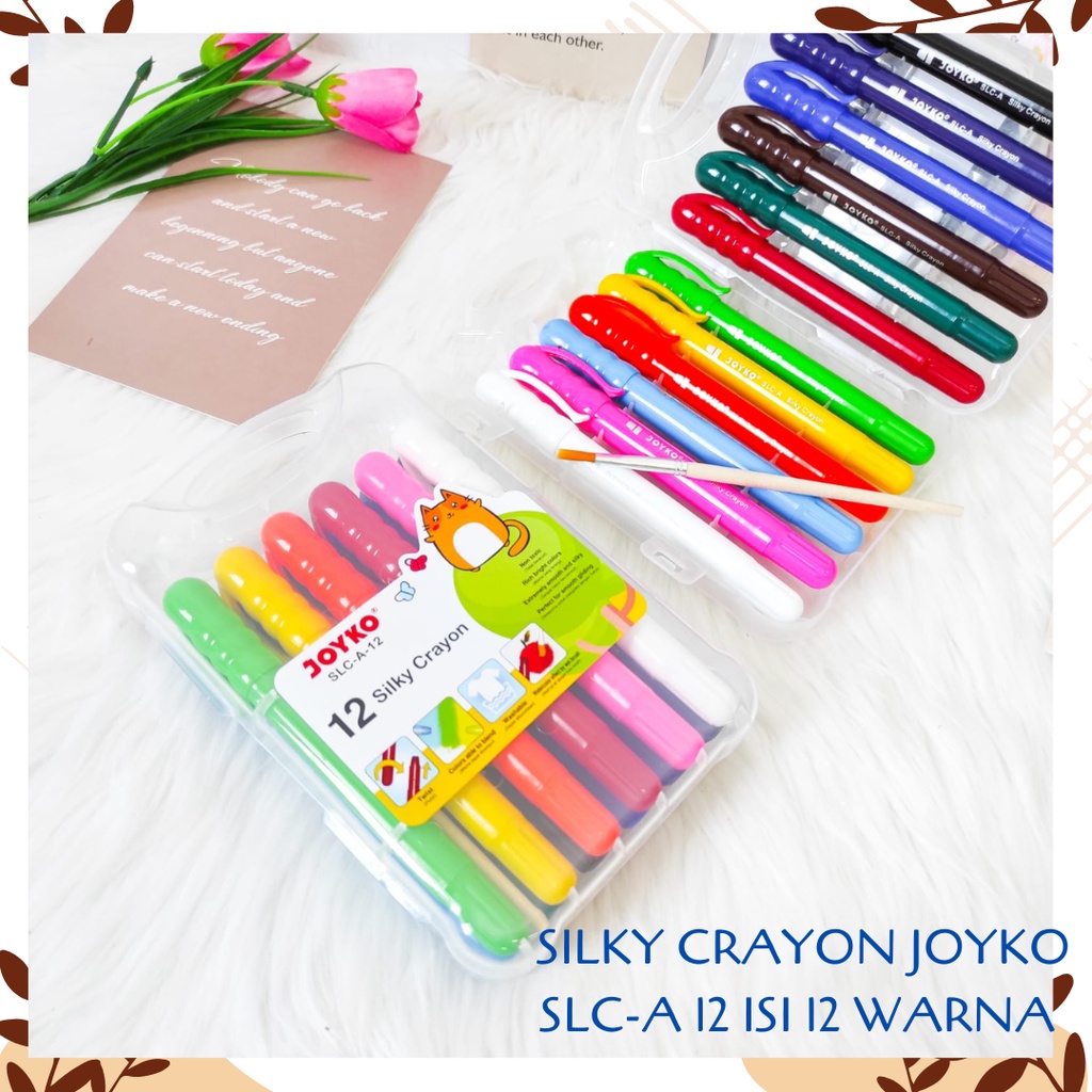 Jual Silky Crayon Joyko Warna Slc A Warna Alat Tulis Kantor