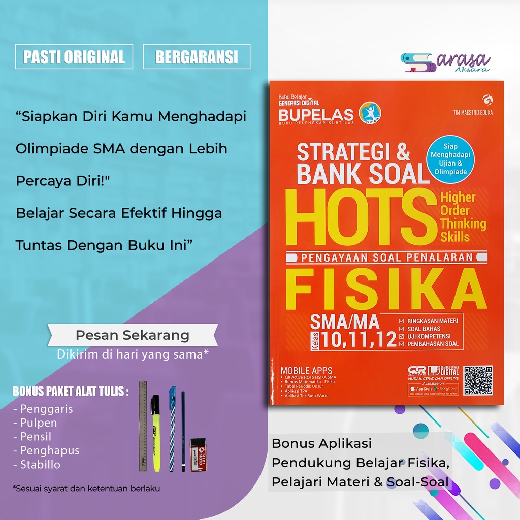 Jual Buku Pelajaran Sma Ma Strategi Dan Bank Soal Hots Fisika 10 11