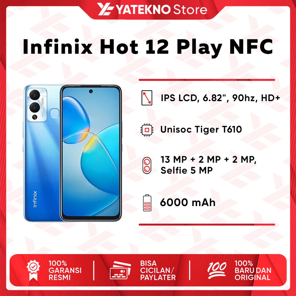 Jual ORIGINAL Infinix Hot Play NFC GB GARANSI RESMI NEW