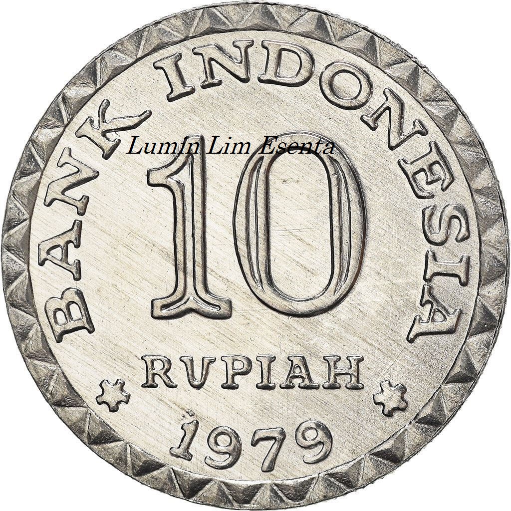 Jual Koin Kuno Indonesia 10 Rupiah Tahun 1979 UNC Kinclong Asli Ready