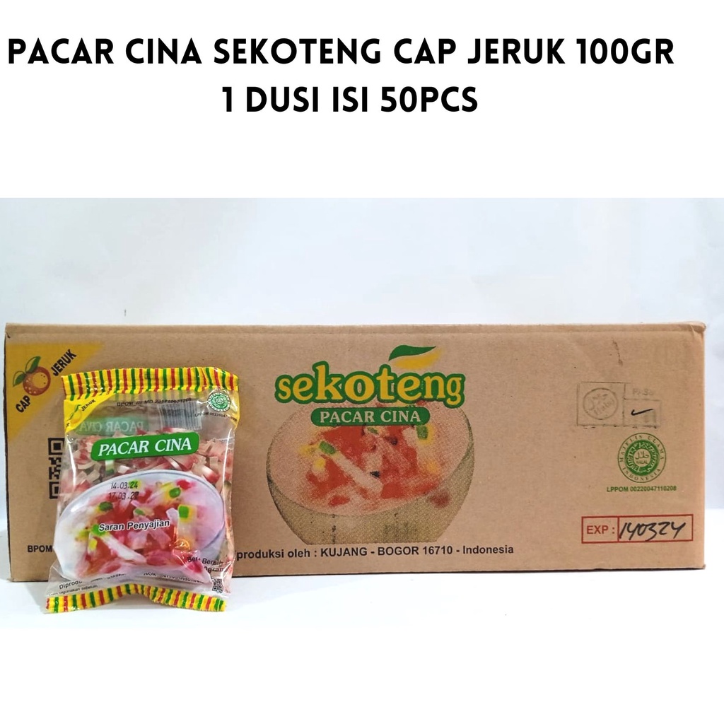 Jual Pacar Cina Sekoteng Cap Jeruk Gr Dusi Isi Pcs Shopee