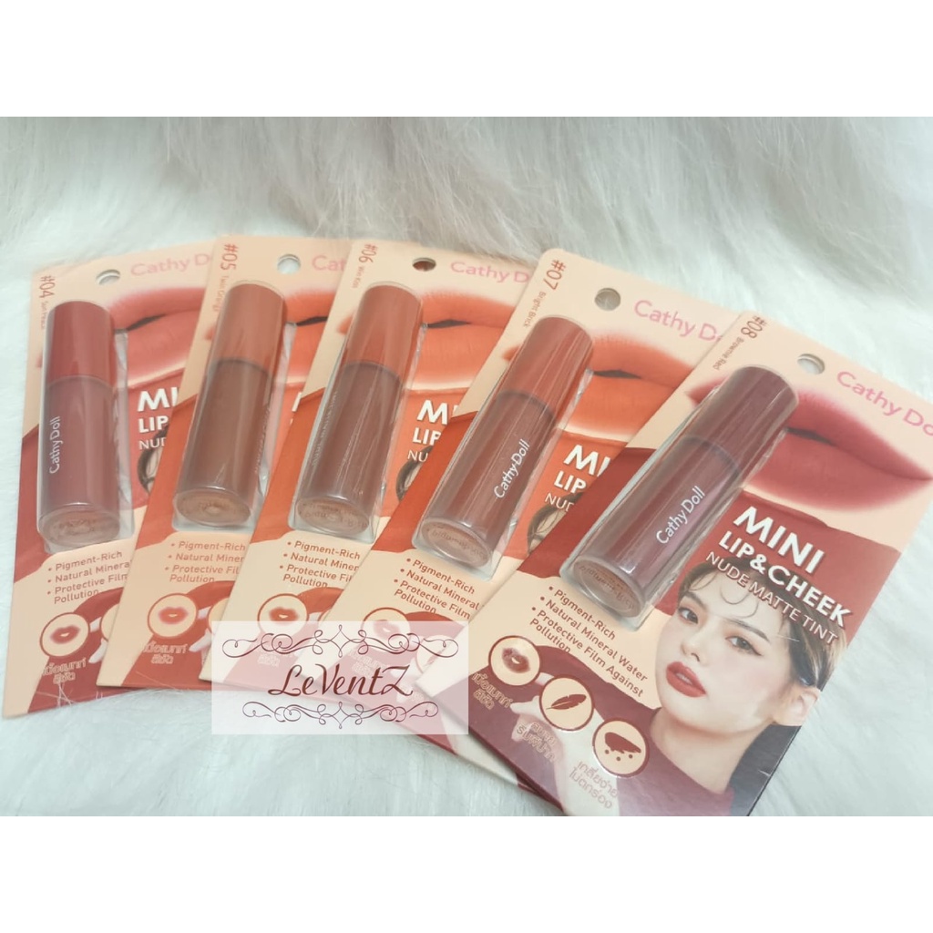 Jual Cathy Doll Mini Lip And Cheek Nude Matte Tint Shopee Indonesia