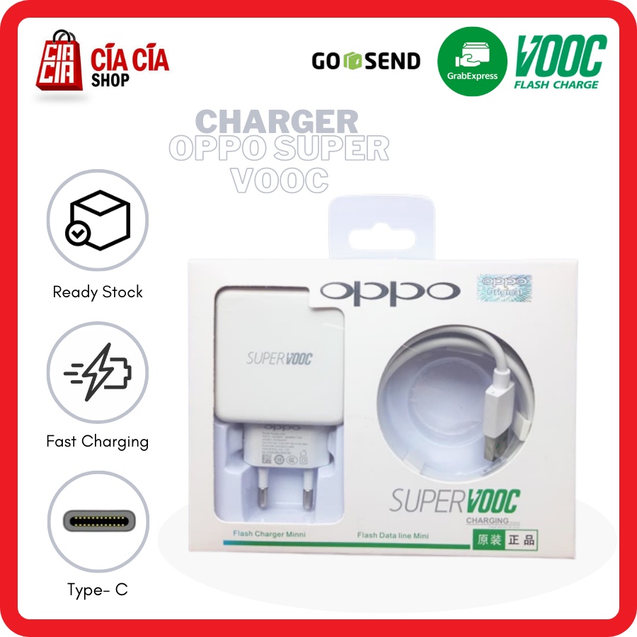 Jual Charger Oppo Super Vooc Type C Original Charger Realme 5 Pro 3