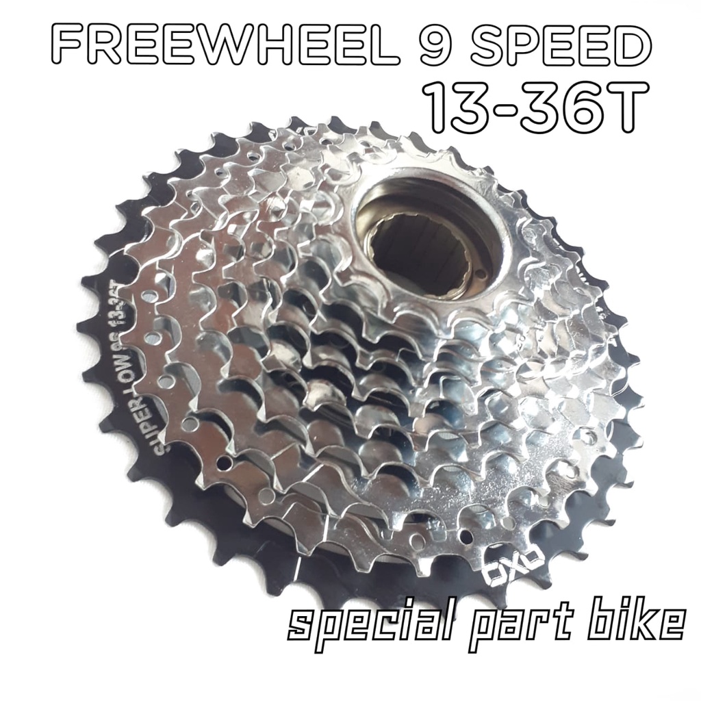 Jual Freewheel Oxo 9 Speed 13 36T Drat Ulir Gir Gear Chrome Shopee