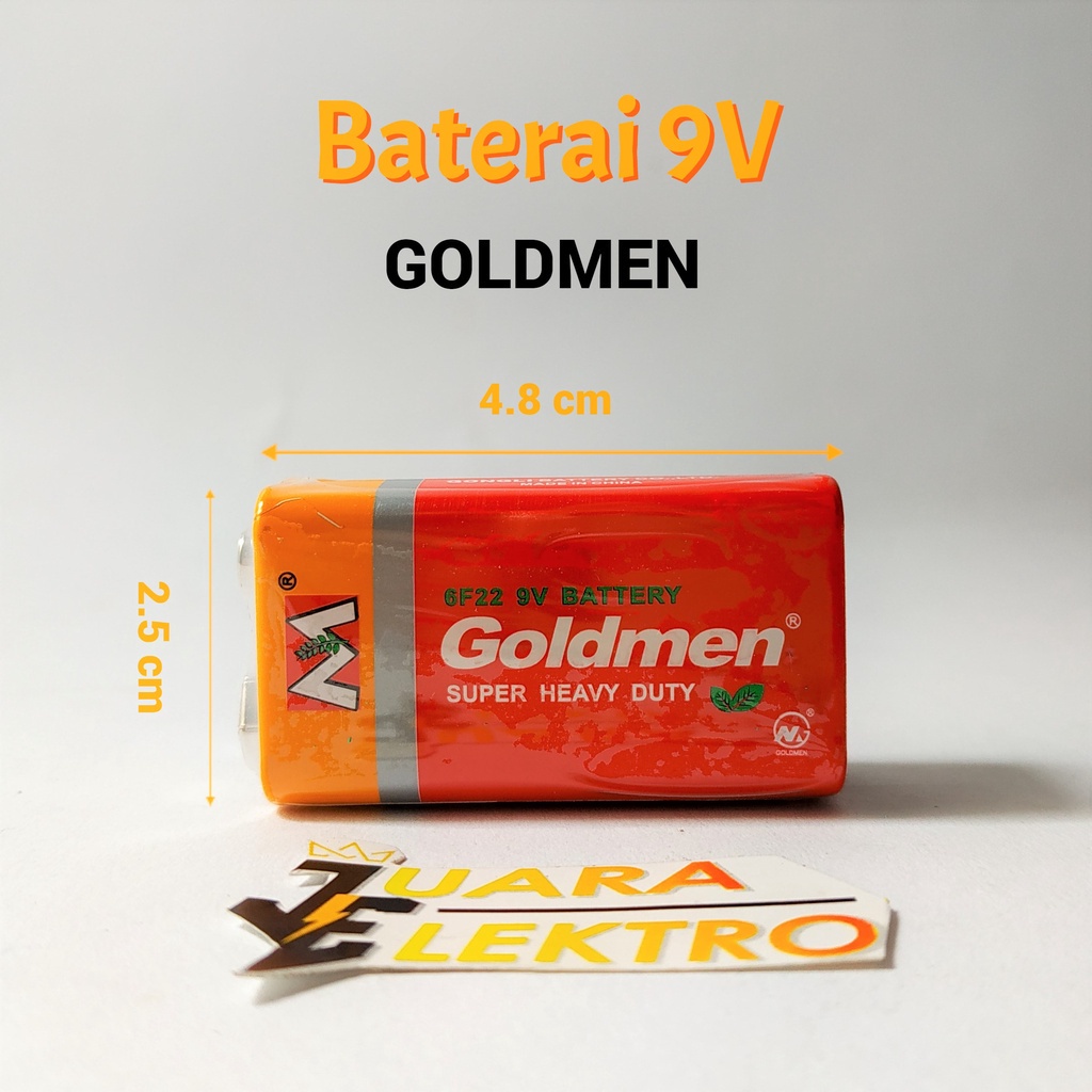 Jual Pcs Goldmen Baterai V Baterai Kotak Volt Merk Goldmen