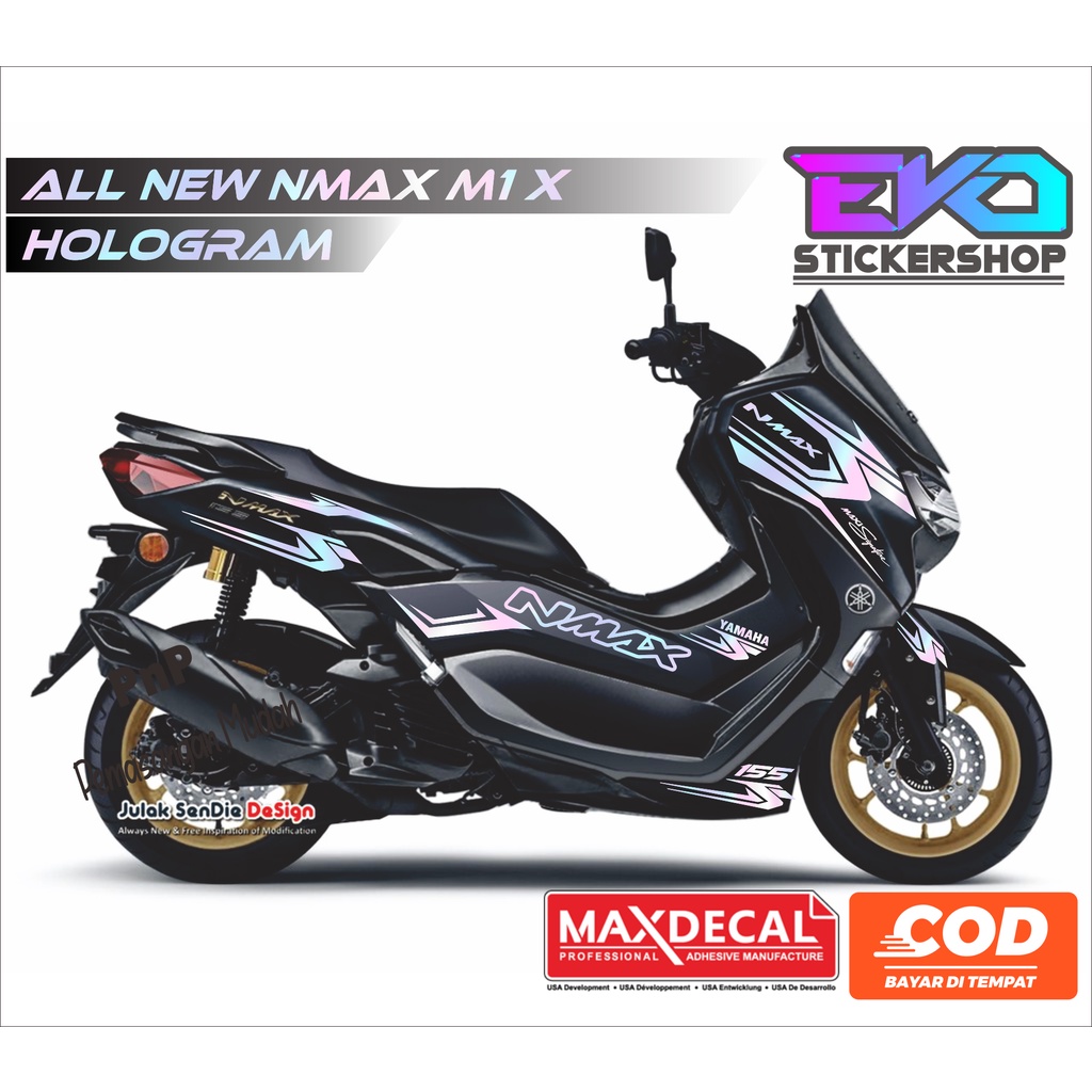 Jual Stiker Striping Nmax Hologram Cutting Sticker Nmax