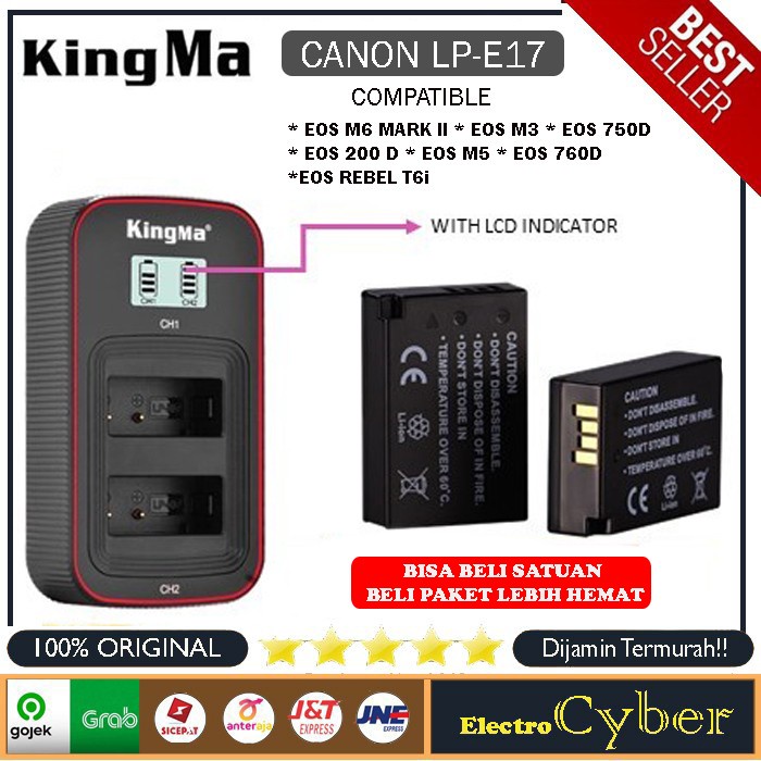 Jual Kingma Dual Charger Lcd Canon Battery Lpe Kamera Eos M D