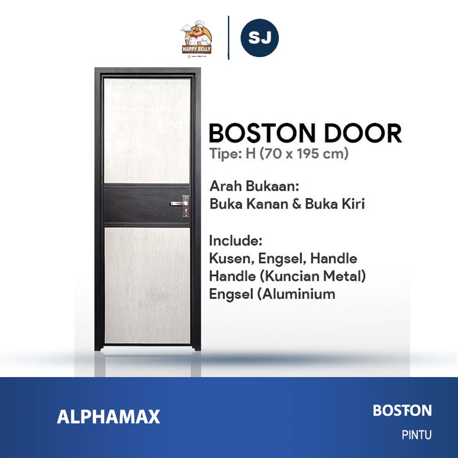 Jual Boston H Door Pintu Kamar Mandi Alphamax Aluminium UK 70x195