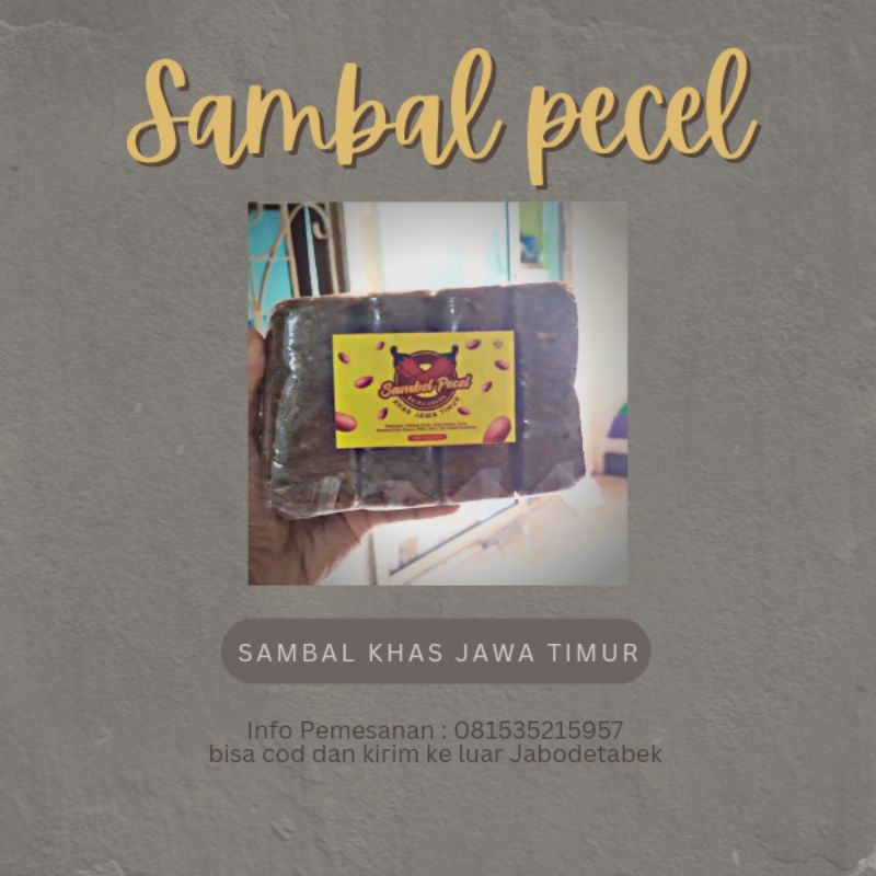 Jual Sambal Pecel Khas Jawa Timur Shopee Indonesia