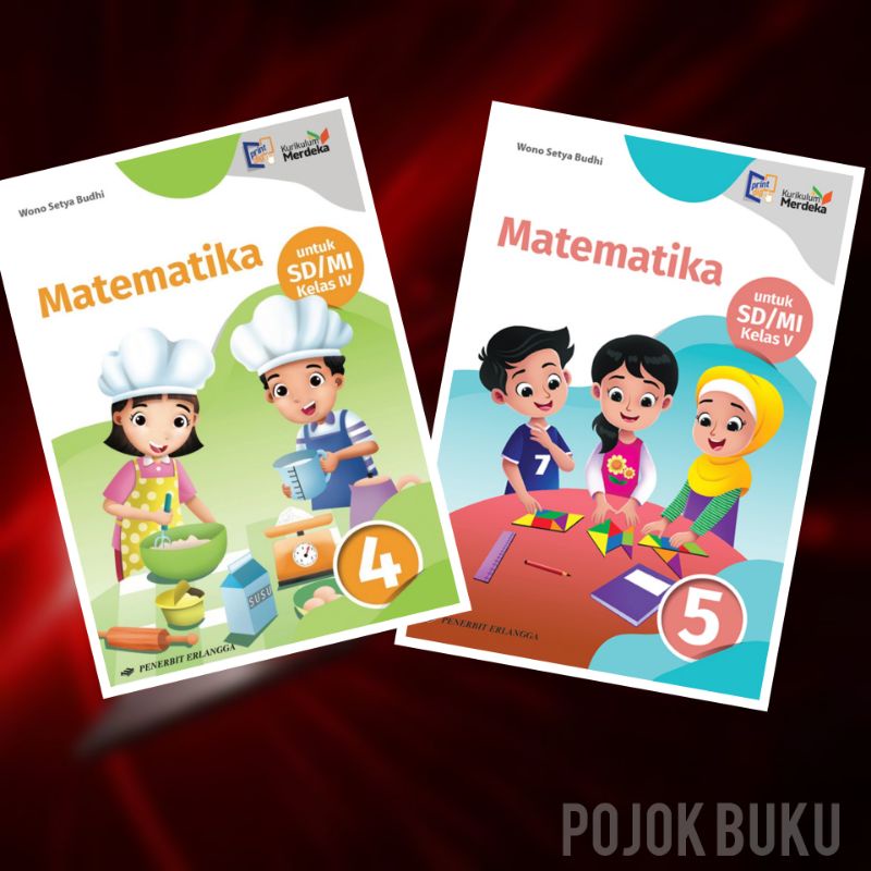 Jual Buku Matematika Sd Mi Kelas Km Erlangga Merdeka Shopee