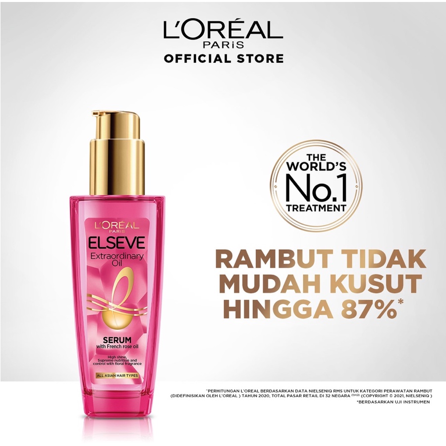 Jual L Oreal Paris Extraordinary Oil Pink Hair Serum 100 Ml Perawatan