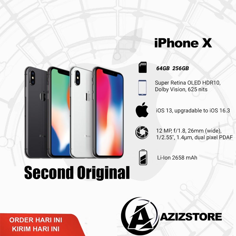 Jual Iphone X Gb Gb Second Iphone X Bekas Fullset Mulus