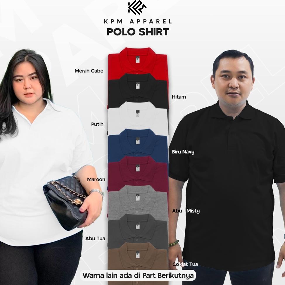 Jual REKOMENDASI Kaos PoloShirt CVC Pique KPM Apparel Big Size Part 1