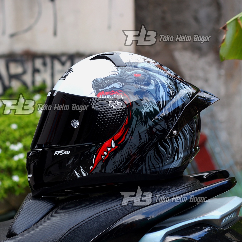 Jual RSV FF500 WOLF Visor SMOKE Spoiler GPR SMOKE Shopee Indonesia