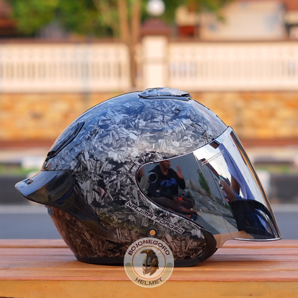 Jual Helm Kyoto Carbon Paket Ganteng West Najima Spoiler D Sni