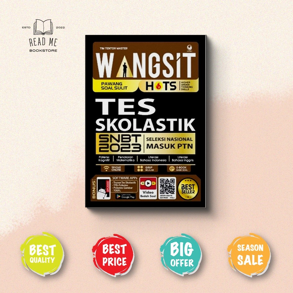 Jual WANGSIT PAWANG SOAL SULIT HOTS TES SKOLASTIK SNBT 2023 GRASINDO