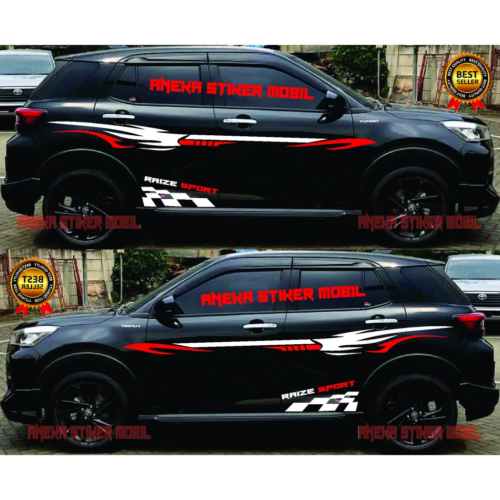 Jual Stiker Mobil Raize Cutting Stiker Strip Toyota Raize Sport