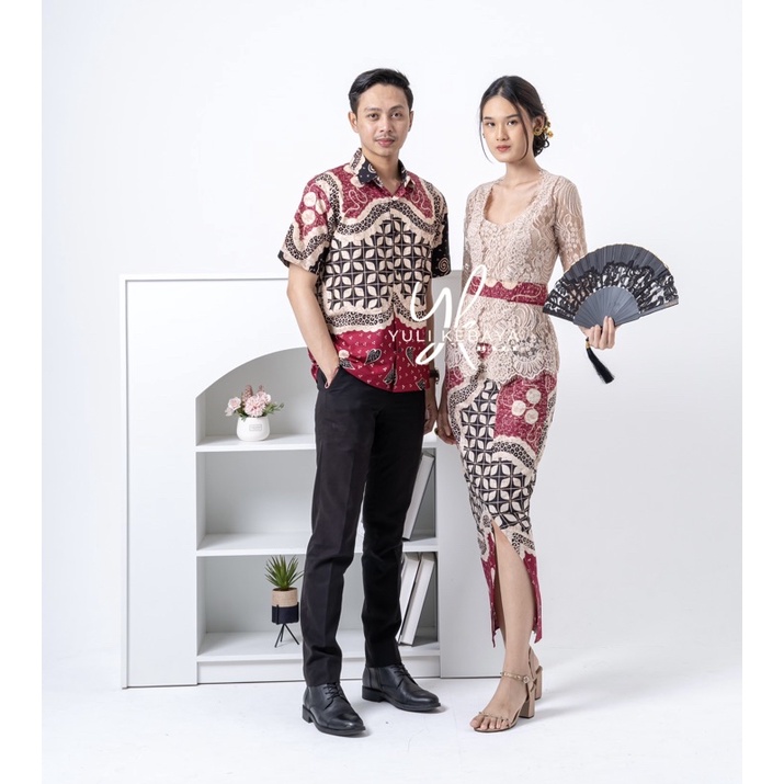 Jual Set Couple Batik Kebaya Couple Kondangan Wisuda Shopee Indonesia