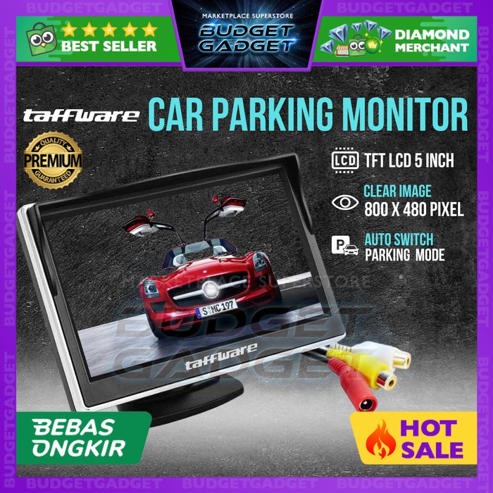 Jual Monitor Mobil LCD TFT 5 Inch Rear View Untuk Kamera Parkir Mundur