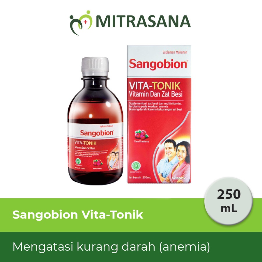 Jual Sangobion Vitatonik Kebutuhan Zat Besi 250Ml Shopee Indonesia