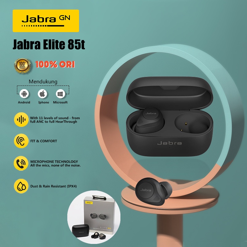 Jual Jabra Elite 85t True Wireless Bluetooth Earbuds Advanced Noise