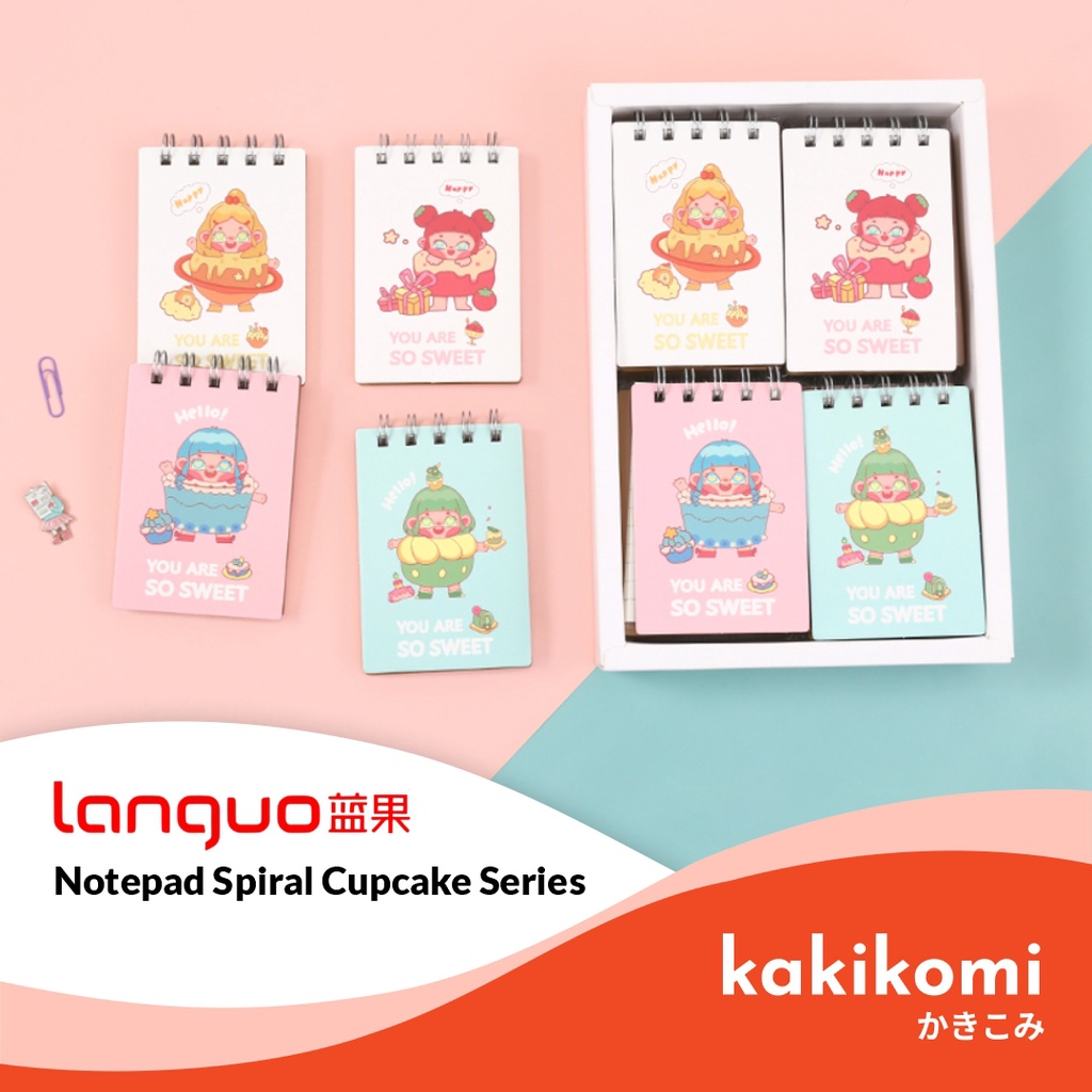 Jual Buku Catatan Mini Languo Cupcake Series Mini Notepad Notebook Mini