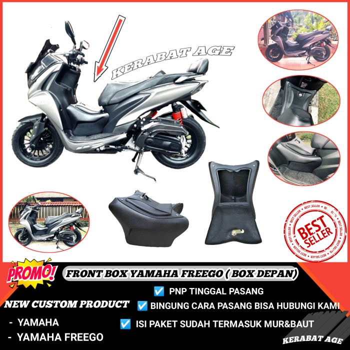 Jual BOX YAMAHA FREEGO BAGASI DEPAN TENGAH AKSESORIS MODIFIKASI CUSTOM