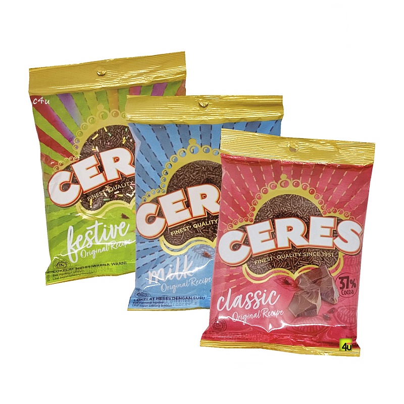 Jual Ceres Cokelat Meises Kemasan SEDANG 200gr MESES SPRINKLES