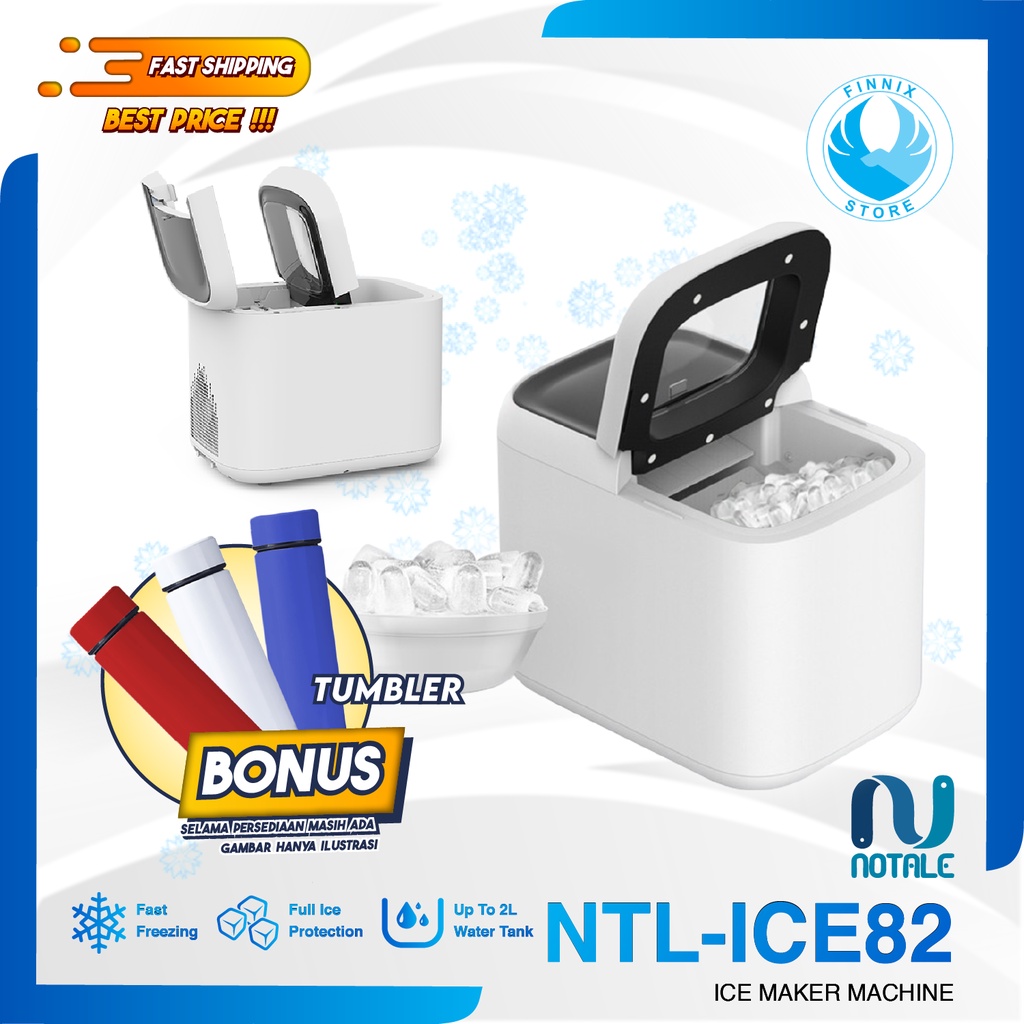 Jual Notale Ice Maker Machine Mesin Pembuat ES Batu Garansi Resmi