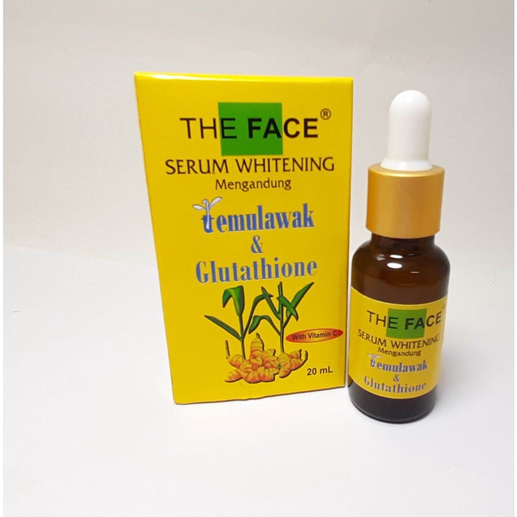 Jual SERUM TEMULAWAK THE FACE WHITENING SERUM 20 ML ORIGINAL BPOM