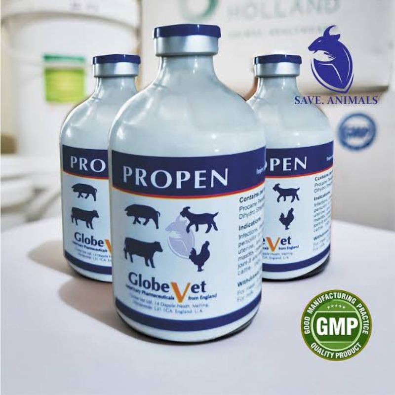 Jual Propen Ml Injeksi Obat Hewan Antibiotik Pernafasan Globevet